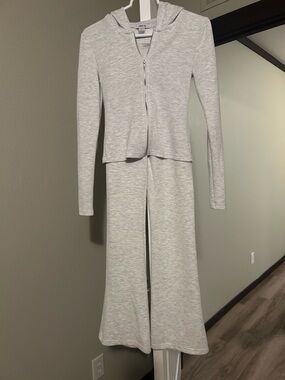 Always You Light Gray Zip Hoodie